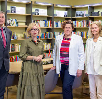 Lietuvos Respublikos ambasadorės Vienoje Linos Rukštelienės vizitas bibliotekoje