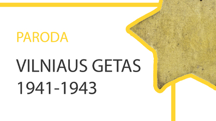 Vilniaus geto likvidavimo 80-mečio minėjimo renginių kalendorius
