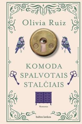 Komoda spalvotais stalčiais