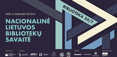 Balandžio 23-29 dienomis vyks jubiliejinė 25-oji Bibliotekų savaitė