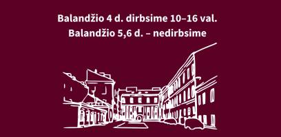 Bibliotekos darbo laikas per Velykas