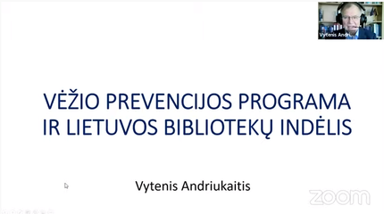 Vėžio prevencijos programa ir Lietuvos bibliotekų indėlis