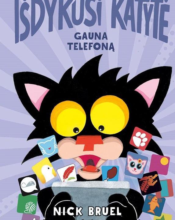 Išdykusi katytė gauna telefoną